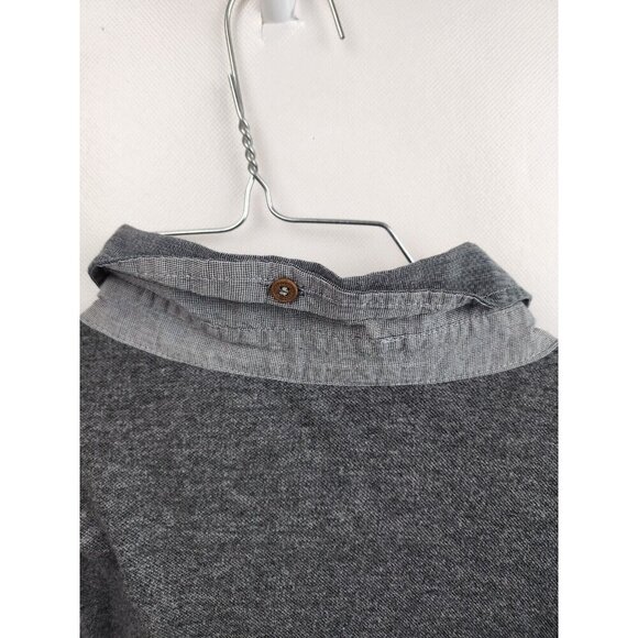 Ted Baker Mens Polo Shirt Size XL Heather Gray Short Sleeve Preppy Casual - Picture 8 of 8